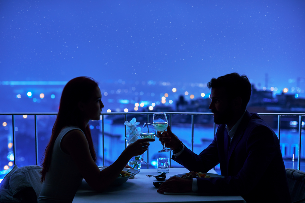 Repas Diner Tardif Amoureux